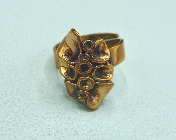 Hannu Ikonen (Finland). Bronze ring. 1970s. Vintage.