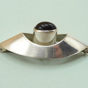 Holger Lindstrom (Finland). Silver brooch. 1959. Vintage.