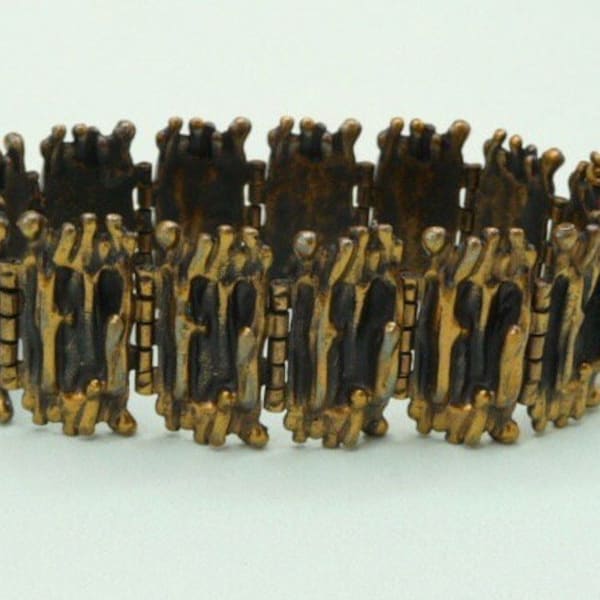 Pentti Sarpaneva (Finlande). Bracelet en bronze. Années 70. Vintage.