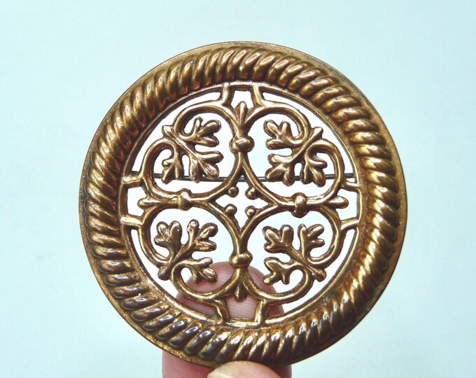 Kalevala Koru (Finland). Bronze brooch. Vintage.