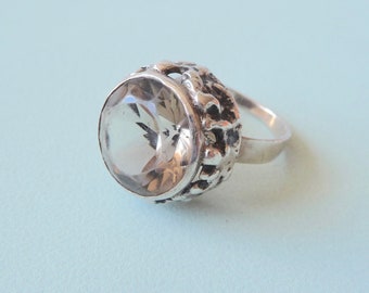 Finland. Ring. Silver and quartz. Vintage.