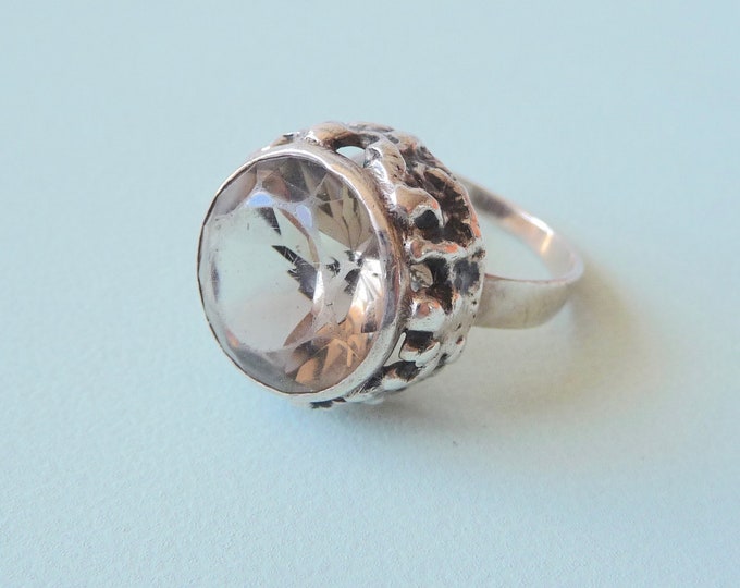 Finland. Ring. Silver and quartz. Vintage.