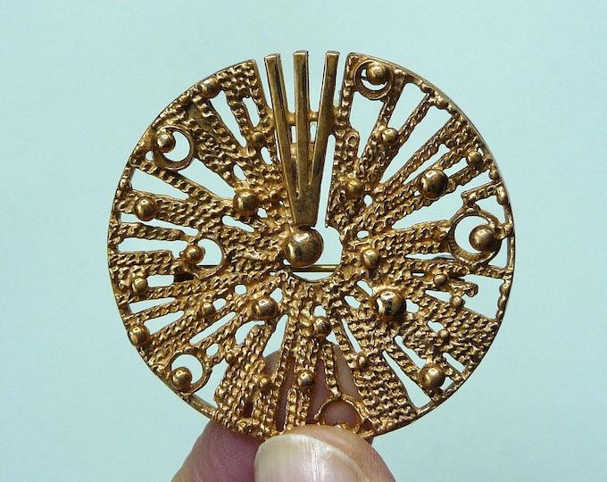 Finland. Bronze brooch. 70s. Vintage.