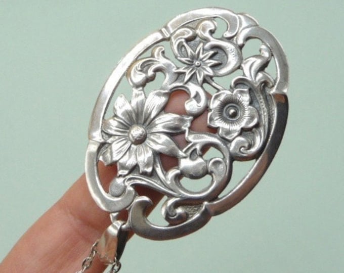 Sweden. Silver pendant. 1940s-50s. Vintage.
