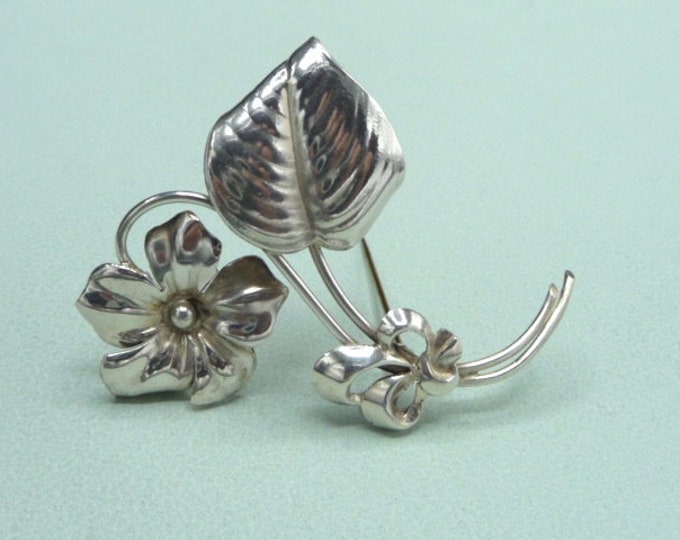 Sweden. Silver brooch. Vintage.