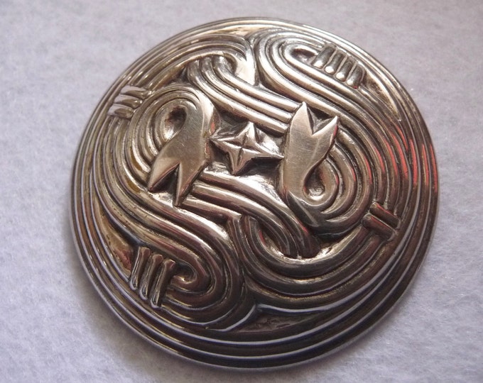 Kalevala Koru (Finland). Brooch. Silver. Vintage.