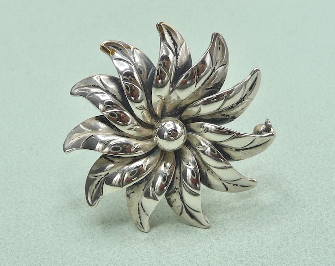 Hermann Siersbol (Denmark). Silver brooch. 1950s.