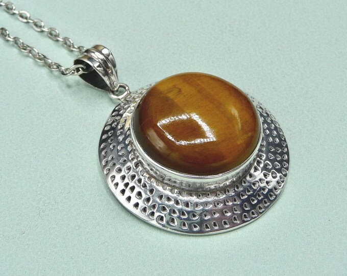 Finland. Silver and stone pendant. Vintage.
