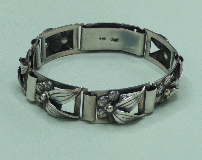 G. Kaplan (Sweden). Silver bracelet. 1950s. Vintage.