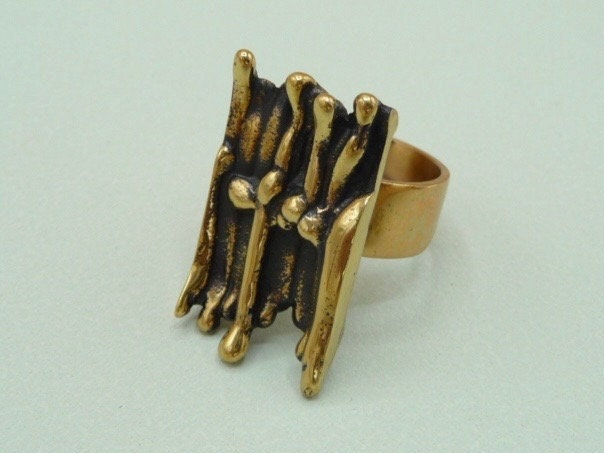 Pentti Sarpaneva (finland). Bronze Ring. Vintage. - Etsy