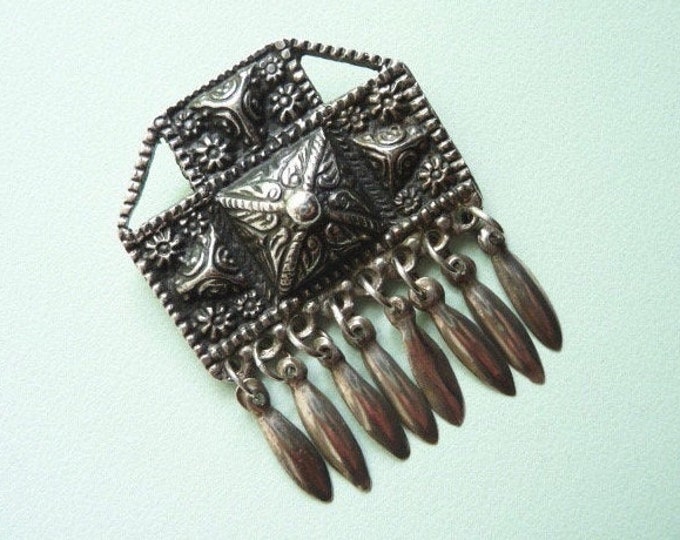 Mexico. Silver Brooch. Vintage.