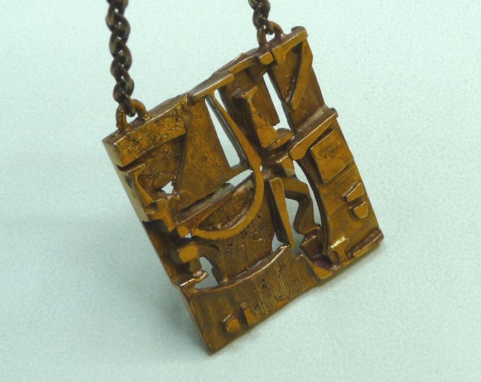 Jorma Laine (Finland). Bronze necklace. 1970s. Vintage.