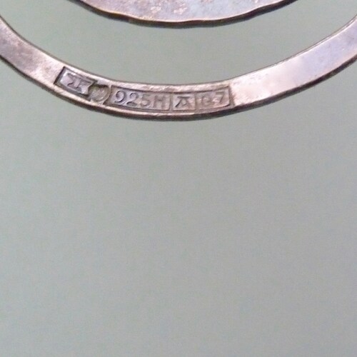 Elis Kauppi (Finland). Sterling Silver Pendant. Vintage. shops
