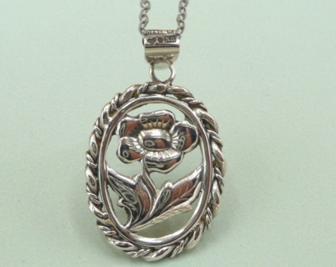 Orlow Th Lewinsohn (Sweden). Silver Pendant. 1948. Vintage.