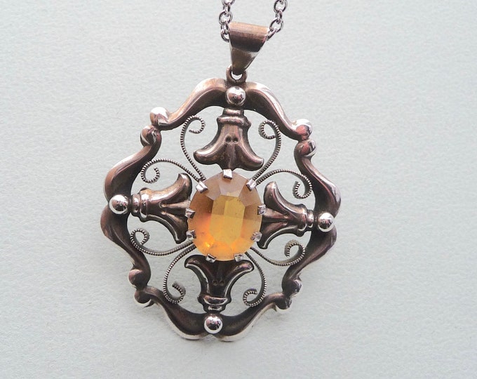 Victor Janson (Sweden). Silver Pendant. 1948. Vintage.