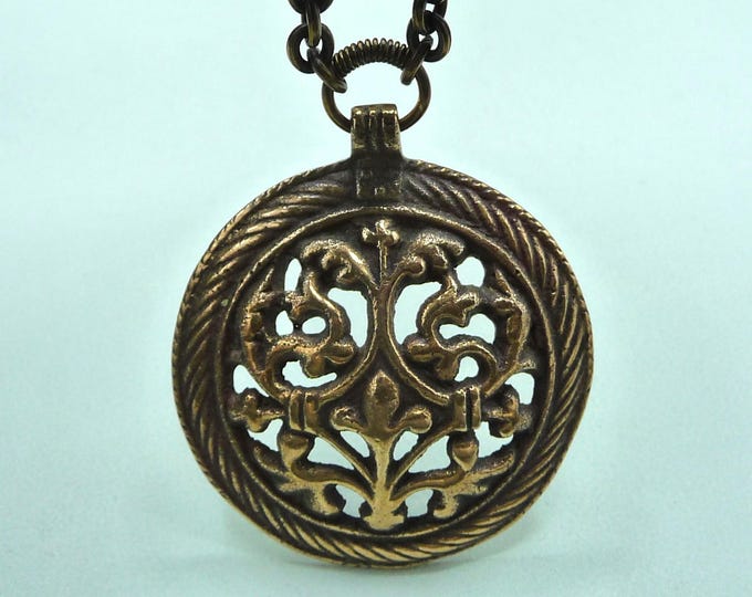 Kalevala Koru (Finland). Heavy bronze necklace. Vintage.