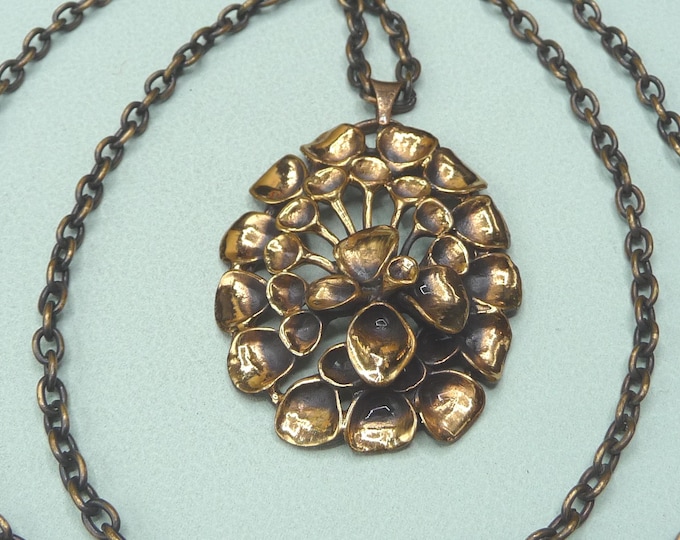 Hannu Ikonen (Finland). Bronze Pendant. 70s. Vintage.