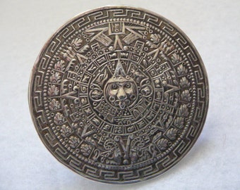 Mexico. Sterling Silver Pendant or Brooch. Vintage.