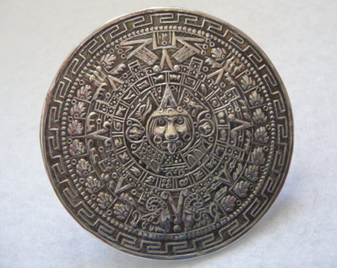 Mexico. Sterling Silver Pendant or Brooch. Vintage.