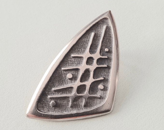 Sweden. Pewter Brooch. Vintage.