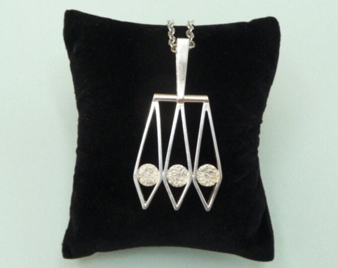 Alton (Sweden). Silver pendant. 1967. Vintage.