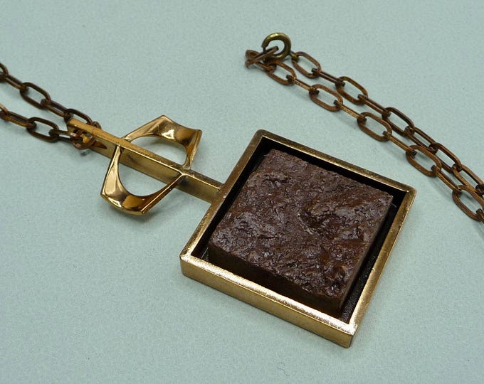 Alton (Sweden). Bronze and resin pendant. 1970s. Vintage.