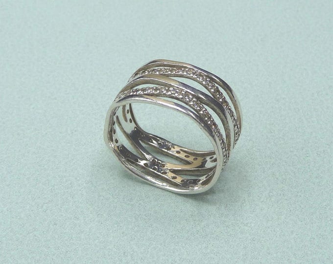 GHA (Sweden). 925 silver and marcasite ring. Vintage.