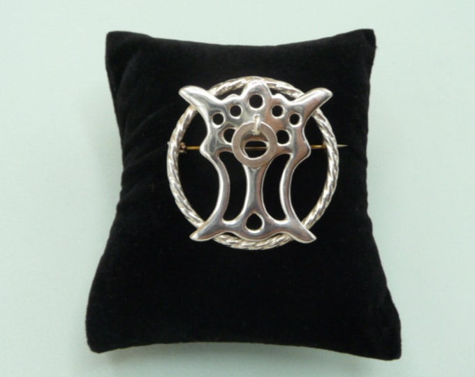 Sweden. Silver brooch. Vintage.