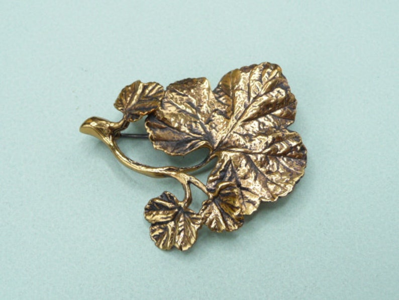 Bronze brooch. Vintage. image 8