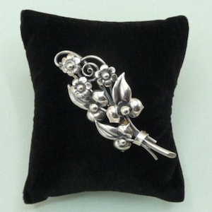 Gustav Dahlgren & Co (Sweden). Silver brooch. 50s. Vintage.