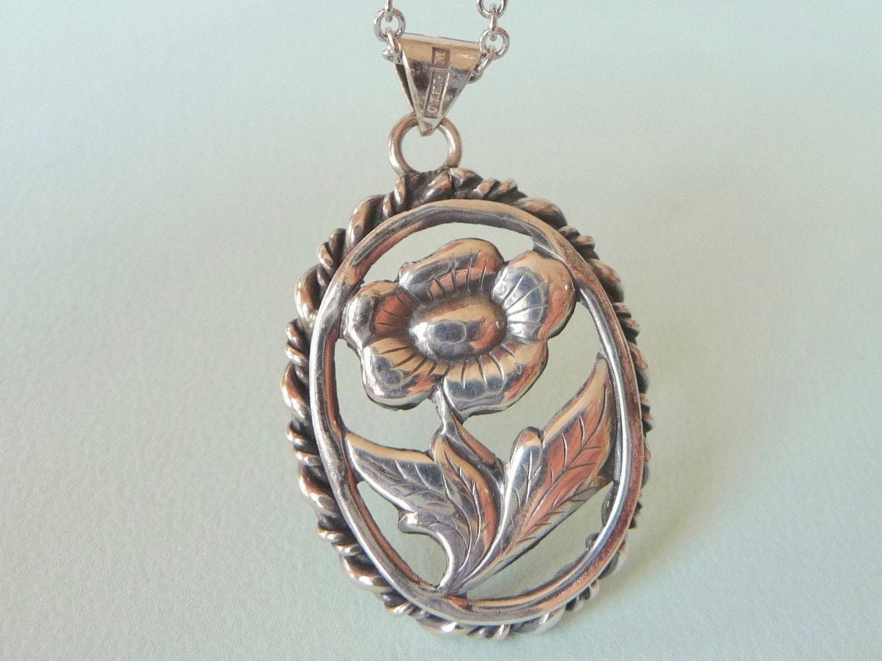 Orlow Th Lewinsohn (sweden). Silver Pendant. 1950. Vintage. - Etsy