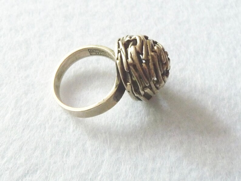 1969 Finland Erik Granit Vintage. Sterling Silver Ring