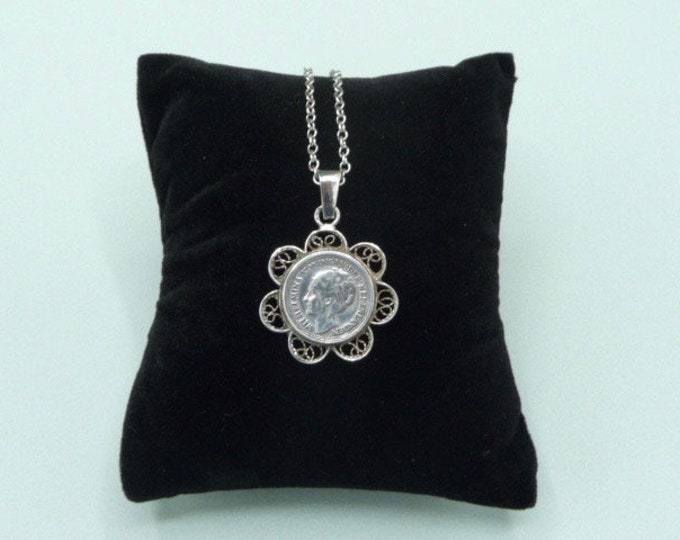 The Netherlands. Silver pendant. 1940s. Vintage.
