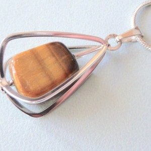 TEKA, Theodor Klotz  (Germany). Silver and Stone Pendant. Vintage.