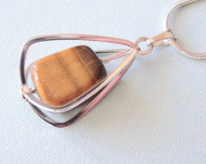 TEKA, Theodor Klotz  (Germany). Silver and Stone Pendant. Vintage.