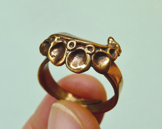 Hannu Ikonen (Finland). Bronze ring. 1970s. Vintage.