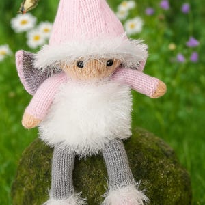 PDF Knitting Pattern Winter Fairy Chocolate Orange Cover &  Christmas Toy Doll Decoration DK ( 8 ply ) Tinsel Chunky LH032