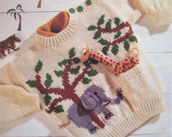 Giraffe trui breien | Etsy Breipatroon Ierse trui | Baby trui patronen, Baby knitting