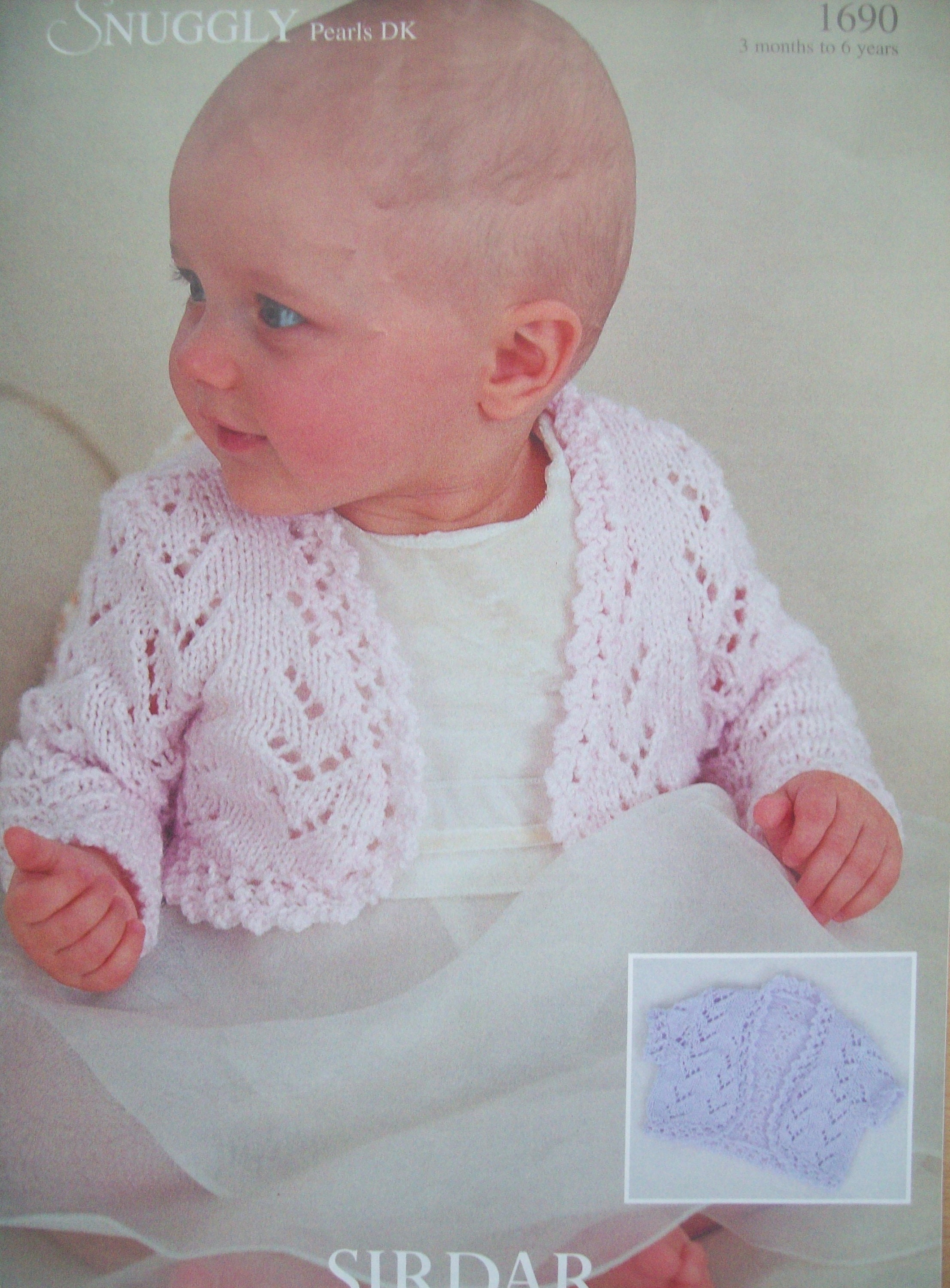 Baby Girls Bolero Shrug KNITTING PATTERN Snuggly Pearls DK 18 Etsy