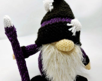 PDF Knitting Pattern Halloween Wizard Gonk Gnome Toy Ornament & Chocolate Orange Cover DK ( 8 ply ) Decoratin Download LH024