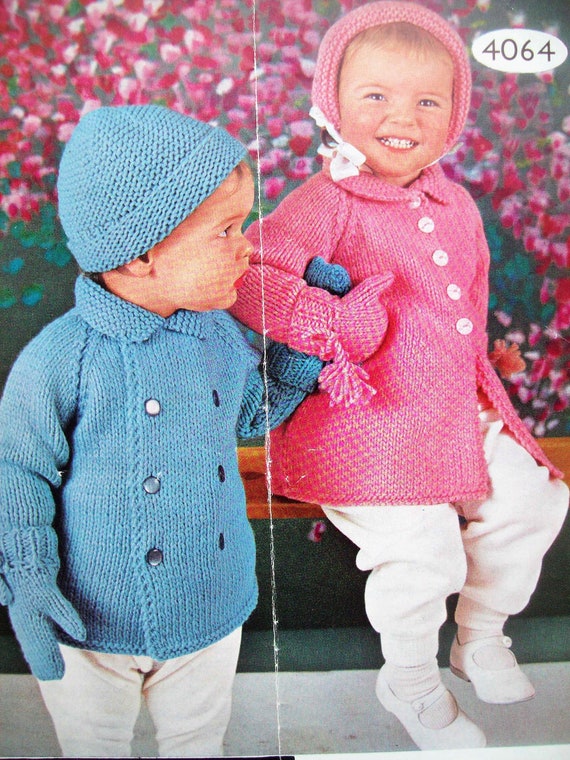 PDF Baby Girls Boys Double Breasted Coat Jacket Cardigan Hat