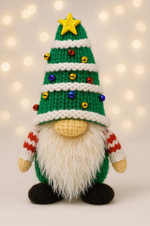 PDF knitting Pattern Santa Tree Hat Gonk Christmas Gnome Toy Ornament &  Chocolate Orange Cover DK 8 ply Scandinavian Xmas LH023 - Etsy sterreich