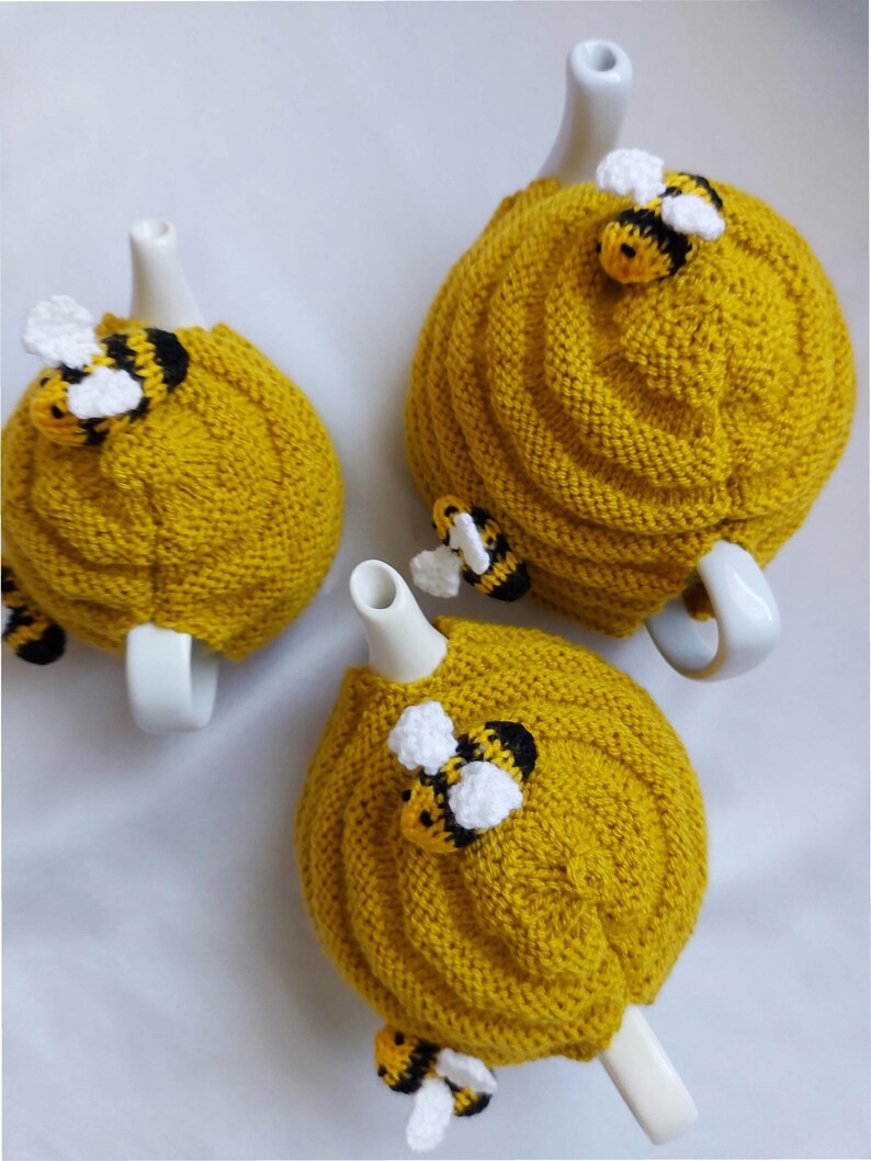 Cup 1.2L Wool Tea Cosy Teapot Cover - Bumble Bee