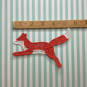 Running Fox lacework brooch. image 2