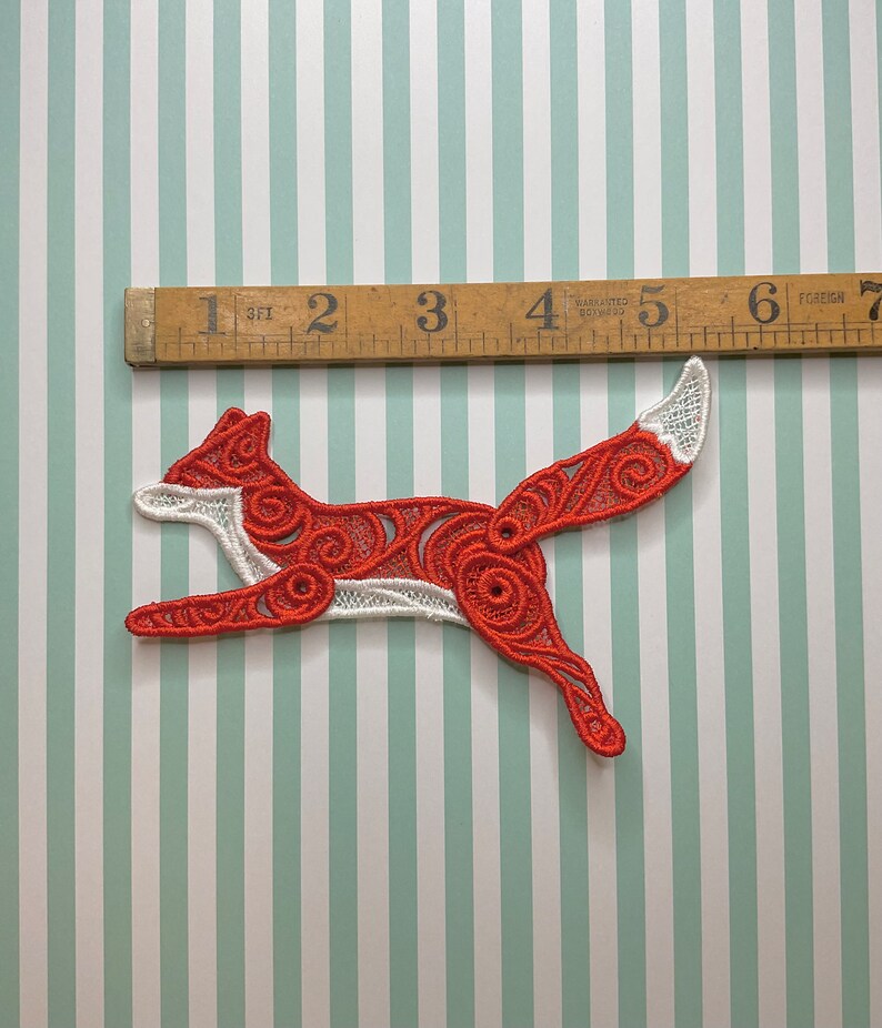 Running Fox lacework brooch. image 2