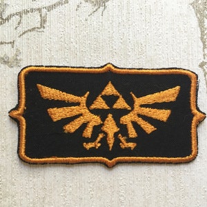 The  Legend of Zelda Crest embroidered sew on/iron on patch.