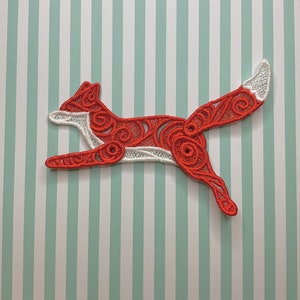 Running Fox lacework brooch. image 1