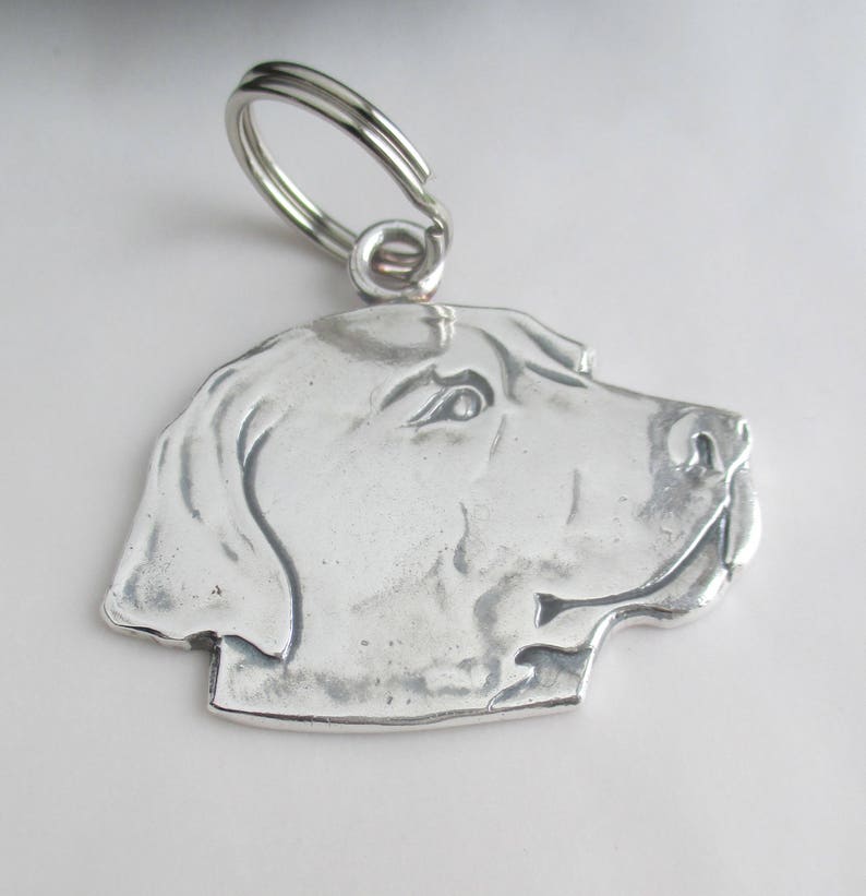 Labrador Dog Solid Sterling Silver Dog Tag Or Etsy