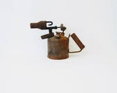 Antique Blowtorch Industrial Home Decor, Loft Decor, Blowlamp, Steampunk decor, vintage 1960s