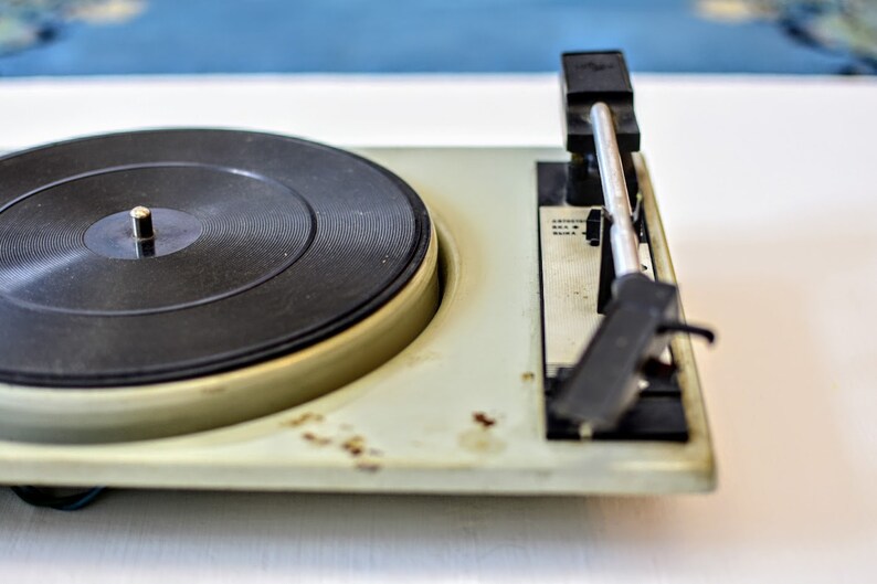 Turntable Record Player Portable Record Player Retro Style Etsy